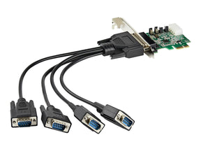 StarTech.com 4 Port Serielle PCI Express RS232 Adapter Karte - PCIe RS232 Serielle Host Controller Karte - PCIe auf Serielle DB9 Karte - 16950 UART - Erweiterungskarte - Windows & Linux (PEX4S953)