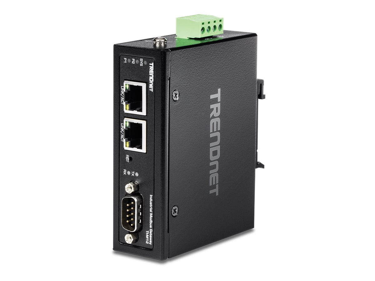 TRENDnet TI-M12 - Gateway - industriell - 100Mb LAN, RS-232, RS-485, Modbus, RS-442