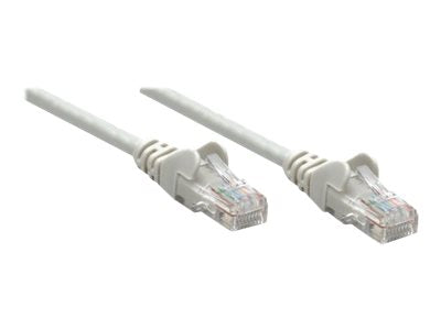 Intellinet Network Patch Cable, Cat5e, 0.25m, Grey, CCA, SF/UTP, PVC, RJ45, Gold Plated Contacts, Snagless, Booted, Polybag - Patch-Kabel - RJ-45 (M)