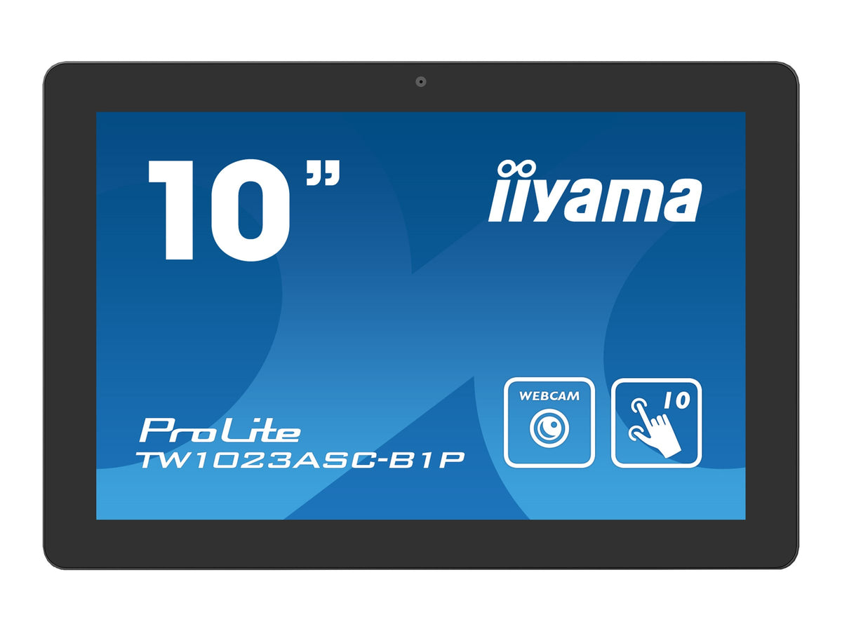 Iiyama ProLite TW1023ASC-B1P - Android-PC - Touchpanel-PC - 1 RK3288 / 1.8 GHz - RAM 2 GB - SSD - eMMC 16 GB - Cortex-A17 - GigE - WLAN: 802.11b/g/n, Bluetooth 4.0 - Android 8.1 (Oreo)