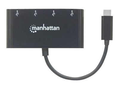 Manhattan USB-C Dock/Hub, Ports (x4): USB-A (x4)