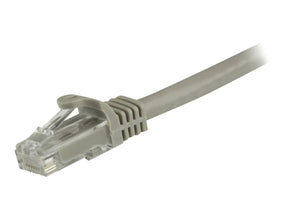 StarTech.com 1.5m CAT6 Ethernet Cable, 10 Gigabit Snagless RJ45 650MHz 100W PoE Patch Cord, CAT 6 10GbE UTP Network Cable w/Strain Relief, Grey, Fluke Tested/Wiring is UL Certified/TIA - Category 6 - 24AWG (N6PATC150CMGR)