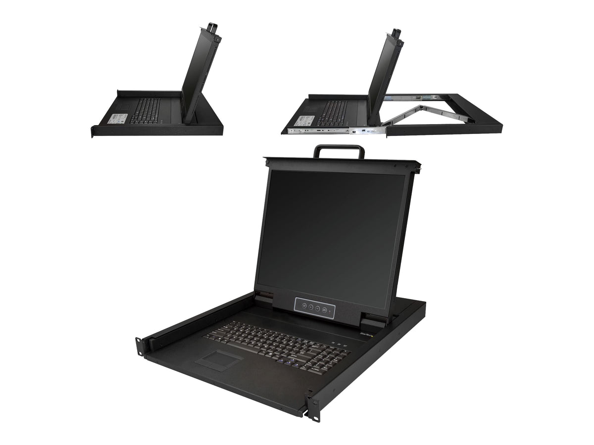 StarTech.com 1HE KVM Konsole für Server Racks - VGA KVM - 19 Zoll - KVM-Konsole - USB - 48.3 cm (19")