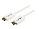 StarTech.com 5m High-Speed-HDMI-Kabel - Ultra HD 4k x 2k HDMI CL3 Kabel zur Installation in Wänden mit vergoldeten Kontakten - Weiß - HDMI-Kabel - HDMI (M)