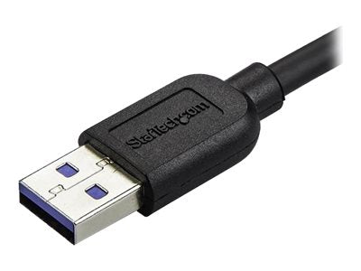 StarTech.com 2m Micro USB 3.0 Kabel - USB A zu links gewinkeltes Micro B USB Anschlusskabel - M/M - USB 3.1 Gen 1 (5 Gbit/s)