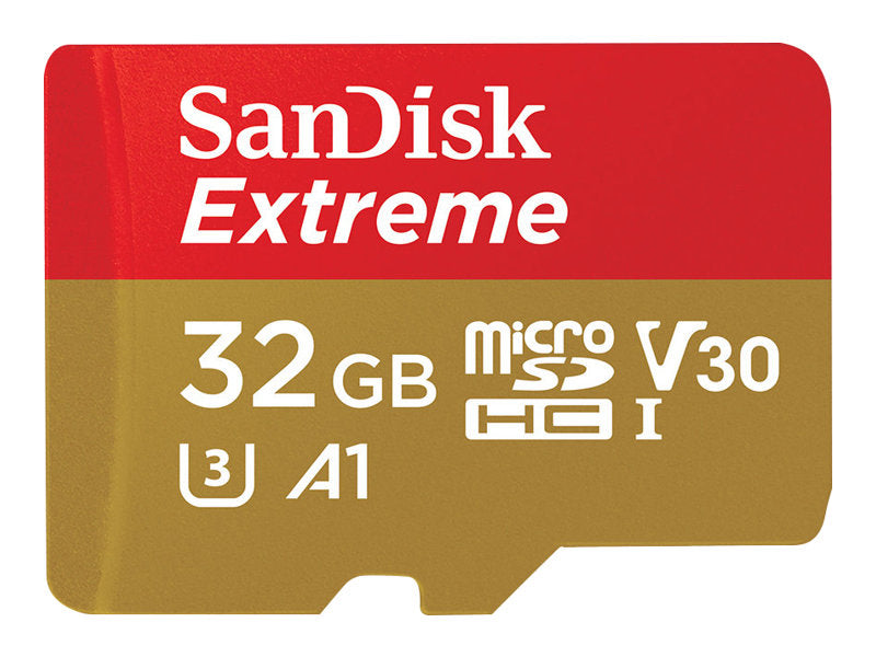 SanDisk Extreme - Flash-Speicherkarte (microSDHC/SD-Adapter inbegriffen)