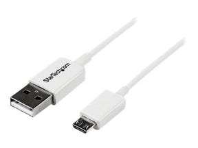 StarTech.com 2m USB 2.0 A auf Micro USB B Kabel - USB A / Micro B Datenkabel / Anschlusskabel - Weiß - USB-Kabel - Micro-USB Typ B (M)