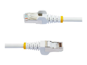 StarTech.com 50cm CAT6a Ethernet Cable - White - Low Smoke Zero Halogen (LSZH)