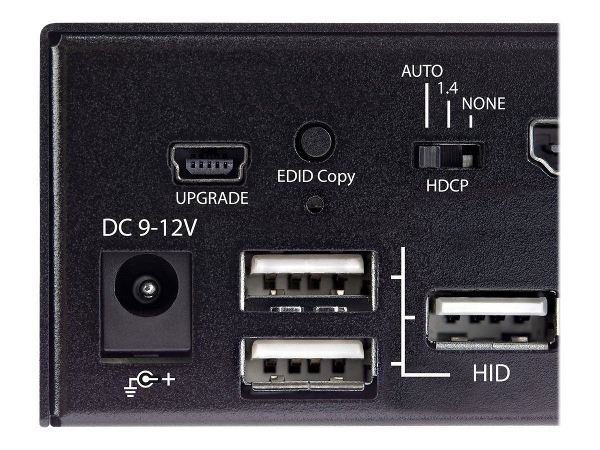 StarTech.com 2 Port HDMI KVM-Switch - Einzelmonitor 4K 60Hz Ultra HD HDR - HDMI 2.0 KVM Umschalter mit 2 Port USB-3.0-Hub (5 Gbit/s)