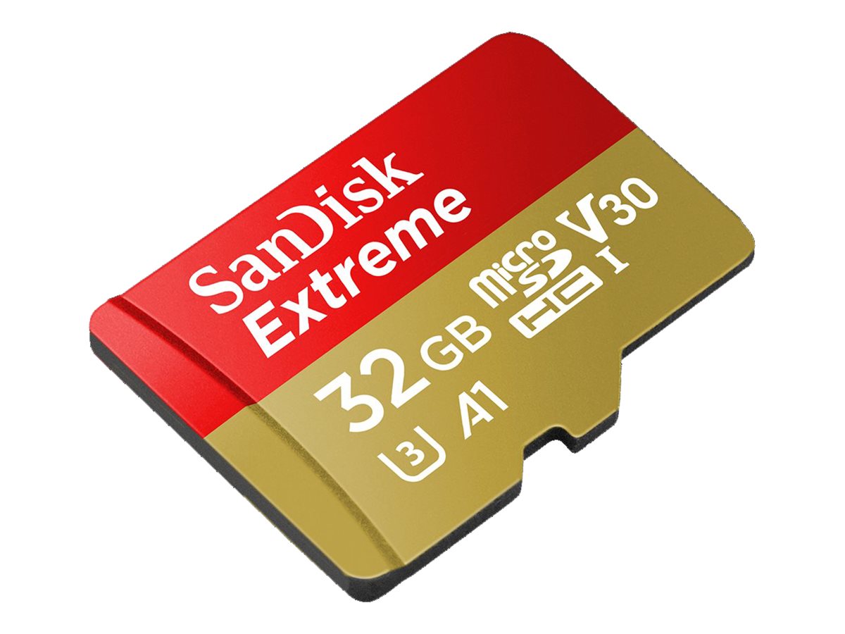 SanDisk Extreme - Flash-Speicherkarte (microSDHC/SD-Adapter inbegriffen)