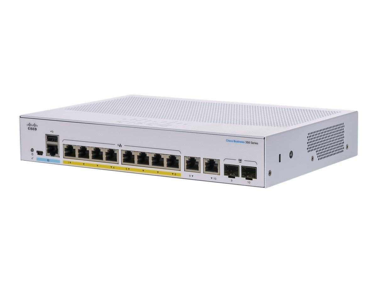 Cisco Business 350 Series CBS350-8P-E-2G - Switch - L3 - managed - 8 x 10/100/1000 (PoE+)