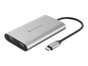 Targus HyperDrive Dual - Videoadapter - 24 pin USB-C zu HDMI, 24 pin USB-C - USB-Stromversorgung (100 W)