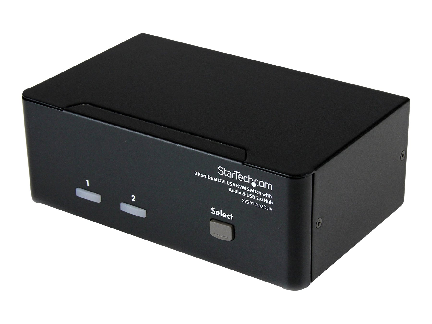 StarTech.com 2 Port DVI USB KVM Switch mit Audio und USB 2.0 Hub