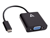 V7 Externer Videoadapter - USB-C - VGA - Schwarz