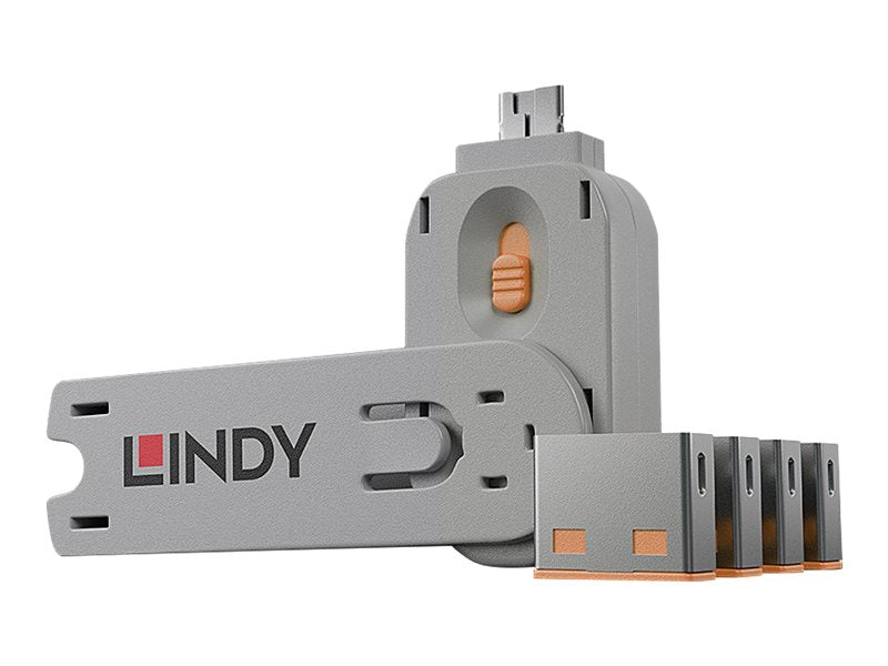 Lindy USB Port Blocker - USB-Portblocker (Packung mit 4)