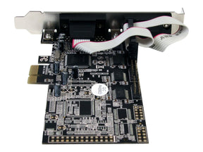 StarTech.com 4 Port Serielle RS232 PCI Express Schnittstellenkarte mit Breakout Kabel