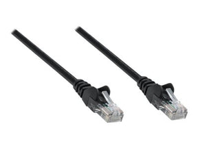 Intellinet Network Patch Cable, Cat5e, 1.5m, Black, CCA, SF/UTP, PVC, RJ45, Gold Plated Contacts, Snagless, Booted, Polybag - Patch-Kabel - RJ-45 (M)