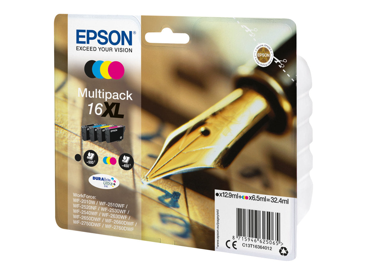 Epson 16XL Multipack - 4er-Pack - XL - Schwarz, Gelb, Cyan, Magenta