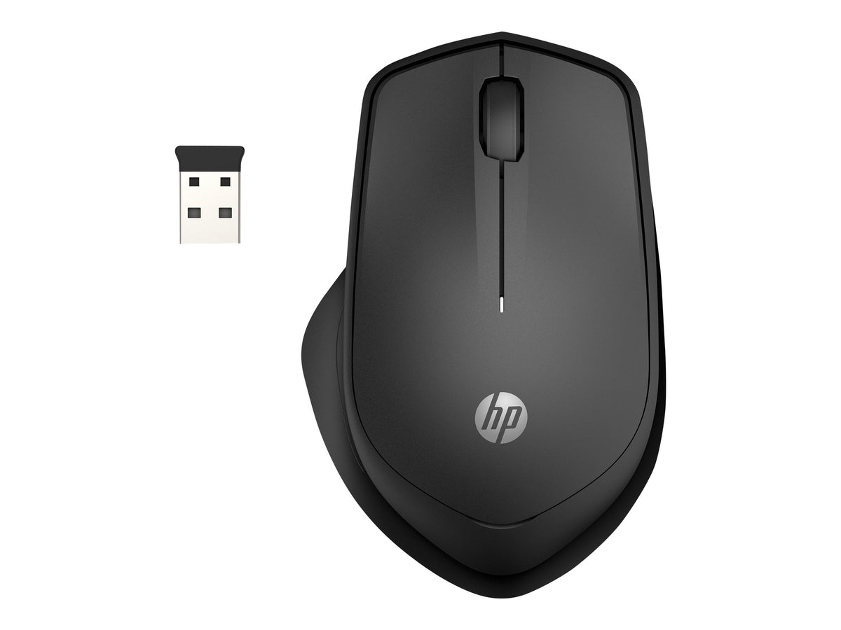 HP Silent 280M - Maus - kabellos - kabelloser Empfänger (USB)