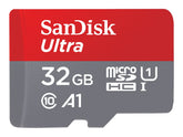 SanDisk Ultra - Flash-Speicherkarte (microSDHC/SD-Adapter inbegriffen) - 32 GB - A1 / UHS-I U1 / Class10 - microSDHC UHS-I (Packung mit 2)