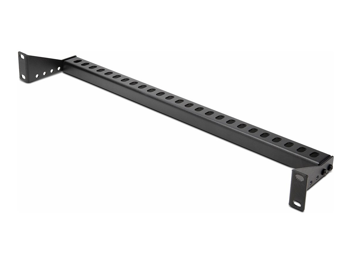 StarTech.com 1U Rack Mountable Cable Lacing Bar w/Adjustable Depth, Cable Support Guide For Organized 19" Racks/Cabinets, Horizontal Cable Guide For Patch Panels/Switches/PDUs - Rack Kabelmanagementführung (horizontal)