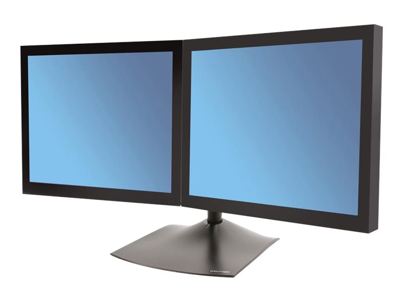 Ergotron DS100 - Aufstellung - horizontal - für 2 LCD-Displays - Aluminium, Stahl - Schwarz - Bildschirmgröße: bis zu 61 cm (bis zu 24 Zoll)