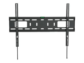 Manhattan TV & Monitor Mount, Wall, Fixed, 1 screen, Screen Sizes: 37-65", Black, VESA 200x200 to 600x400mm, Max 50kg, LFD, Lifetime Warranty - Klammer - Ultra-dünn - für Flachbildschirm - Stahl - Schwarz - Bildschirmgröße: 94-177.8 cm (37"-70")