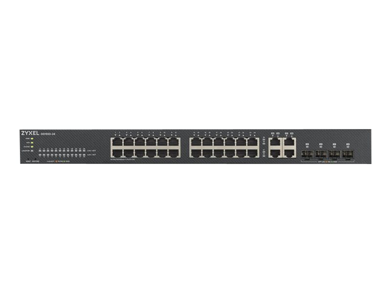 ZyXEL GS1920-24v2 - Switch - Smart - 24 x 10/100/1000 + 4 x Kombi-Gigabit-SFP