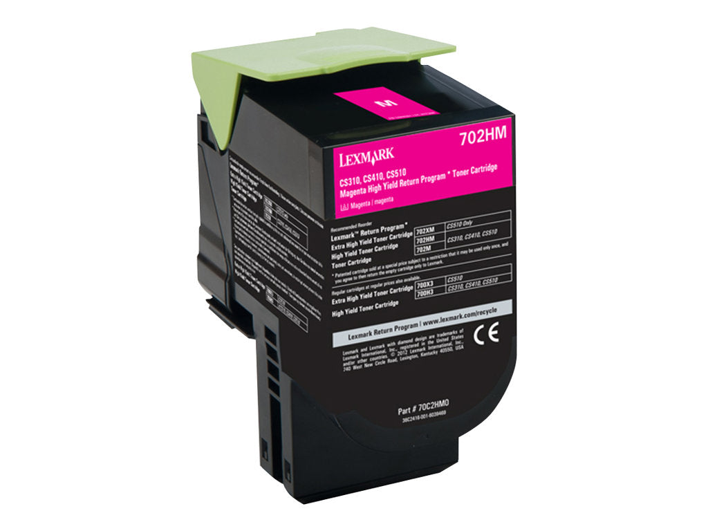 Lexmark 702HM - Magenta - Original - Tonerpatrone LCCP, LRP