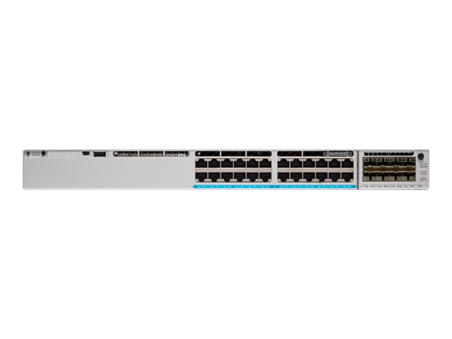 Cisco Catalyst 9300L - Network Advantage - Switch - L3 - 24 x 10/100/1000 + 4 x 10 Gigabit SFP+ (Uplink)