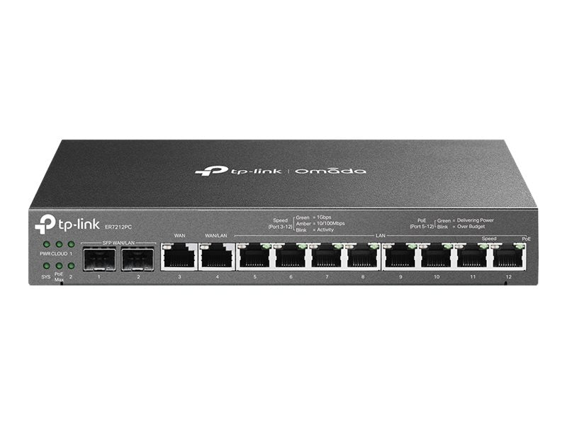 TP-LINK Omada ER7212PC V1 - - Router - 8-Port-Switch