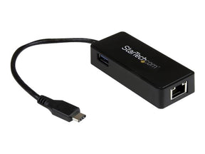 StarTech.com USB-C to Ethernet Gigabit Adapter - Thunderbolt 3 Compatible - USB Type C Network Adapter - USB C Ethernet Adapter (US1GC301AU)