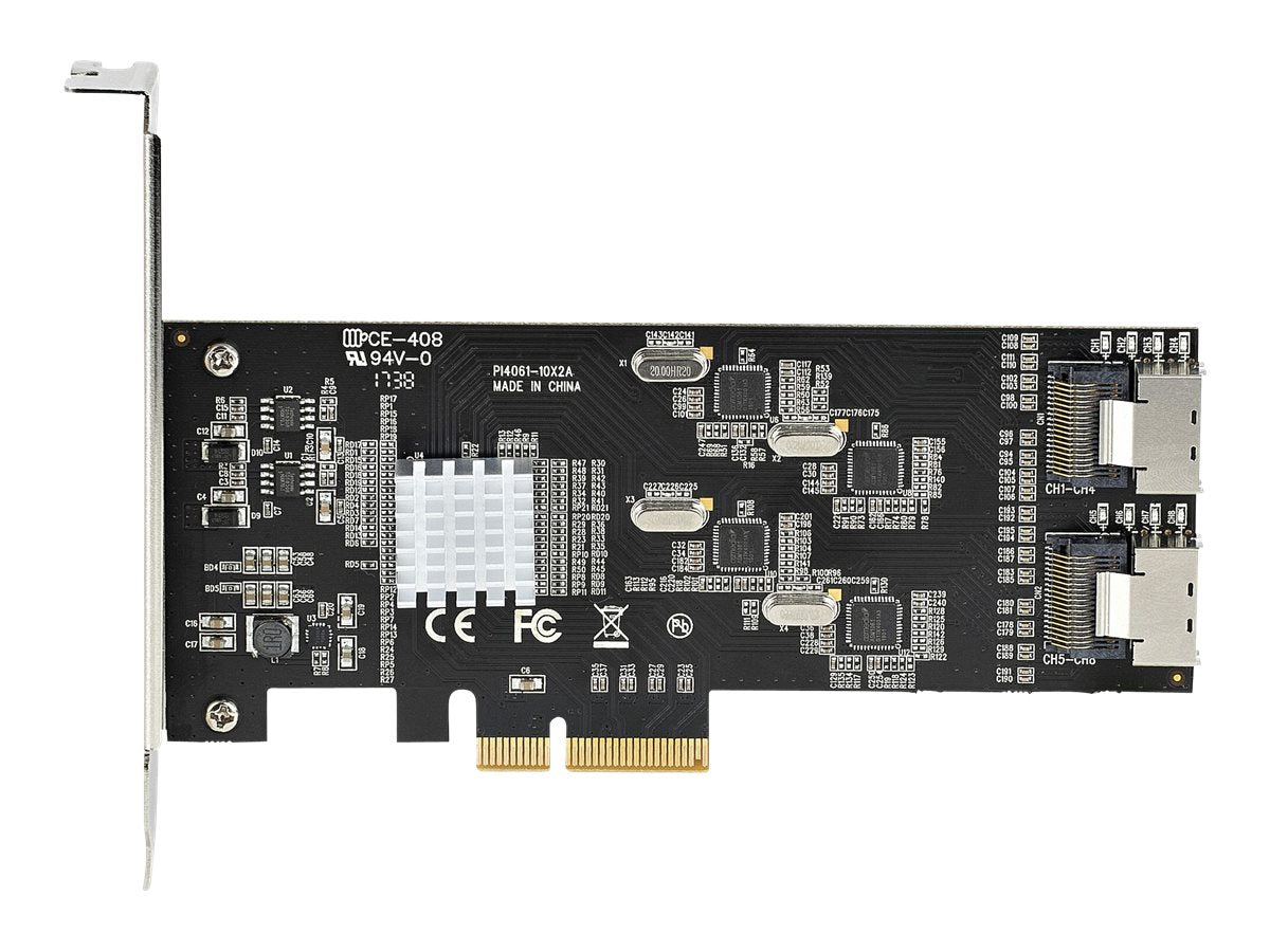 StarTech.com SATA PCIe Controller 8 Port - 6 Gbit/s PCI Express SATA Adapter - SATA PCIe Schnittstellenkarte - PCI-e x4 Gen 2 zu SATA III - SATA HDD/SSD (8P6G-PCIE-SATA-CARD)