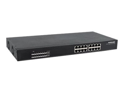 Intellinet 16-Port Gigabit Ethernet PoE+ Switch, 16 x PoE-Ports, IEEE 802.3at/af Power over Ethernet (PoE+/PoE)