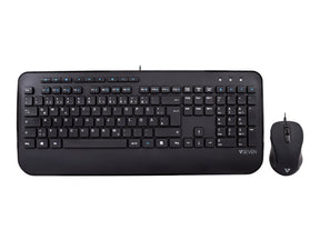 V7 CKU300DE - Tastatur-und-Maus-Set - USB - QWERTZ