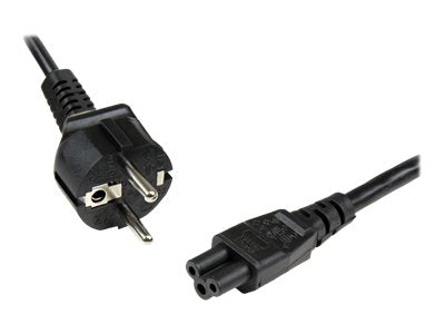 StarTech.com 1m Standard Laptop Stromkabel - Schuko CEE7 auf IEC320 C5 Kleeblatt / Mickey Mouse Netzkabel - Kaltgerätestecker - Stromkabel - IEC 60320 C5 bis CEE 7/7 (M)