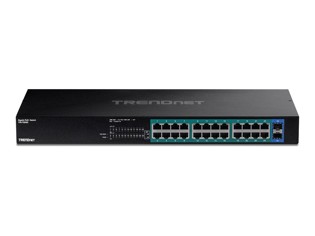 TRENDnet TPE TG262 - Switch - 24 x 10/100/1000 (PoE+)