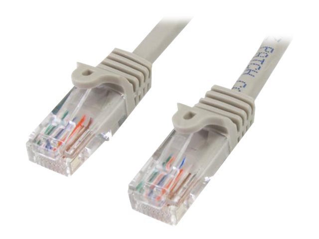 StarTech.com 3m Cat5e RJ45 UTP Netzwerkkabel Snagless - Cat 5e Patchkabel - Grau - Stecker / Stecker - Patch-Kabel - RJ-45 (M)