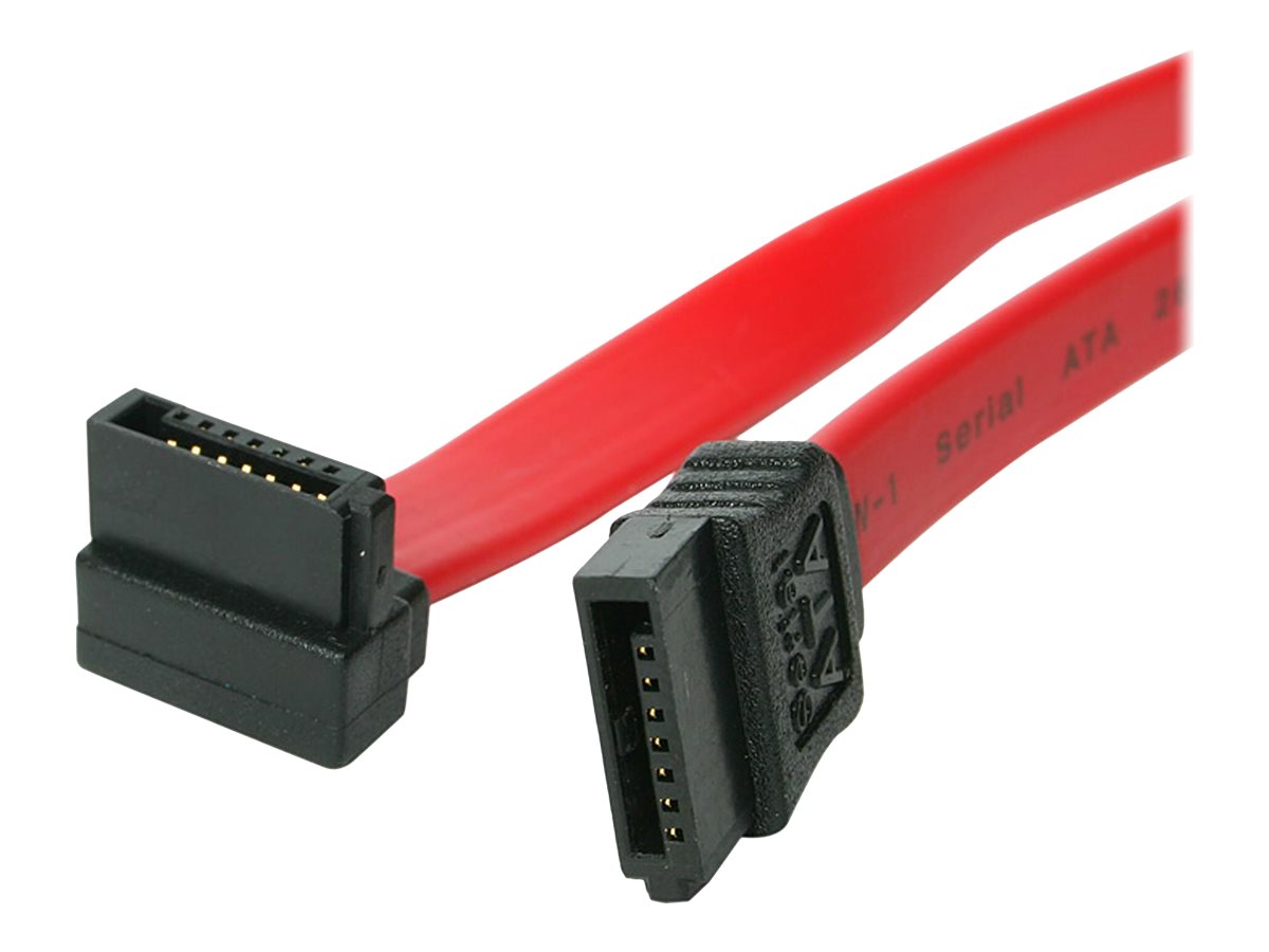 StarTech.com SATA Anschluss Kabel - S-ATA Serial ATA internes Datenkabel - 7 pin Slimline Kabel 45cm - rechts gewinkelt - SATA-Kabel - Serial ATA 150/300/600 - SATA (R)