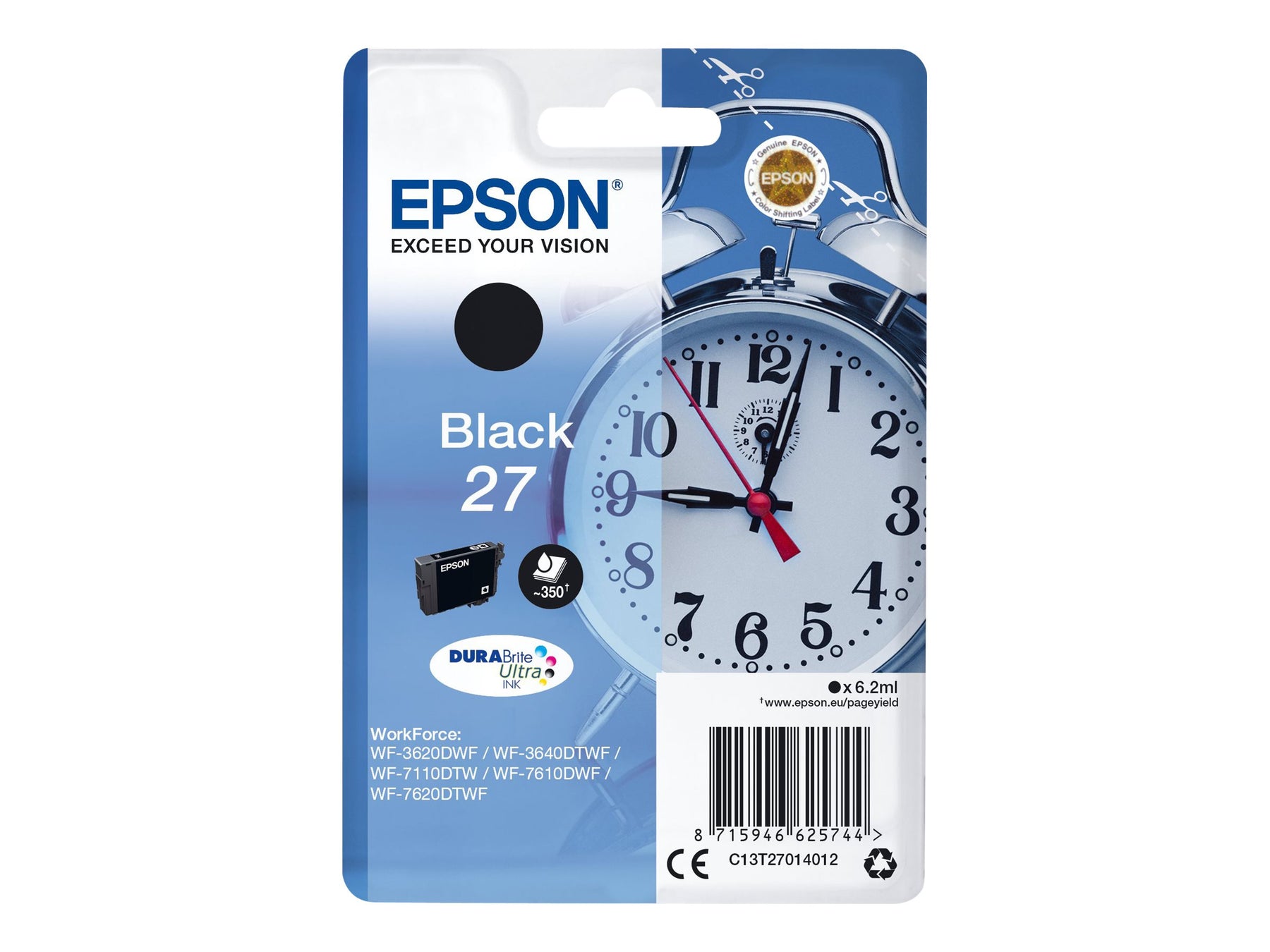 Epson 27 - 6.2 ml - Schwarz - Original - Tintenpatrone