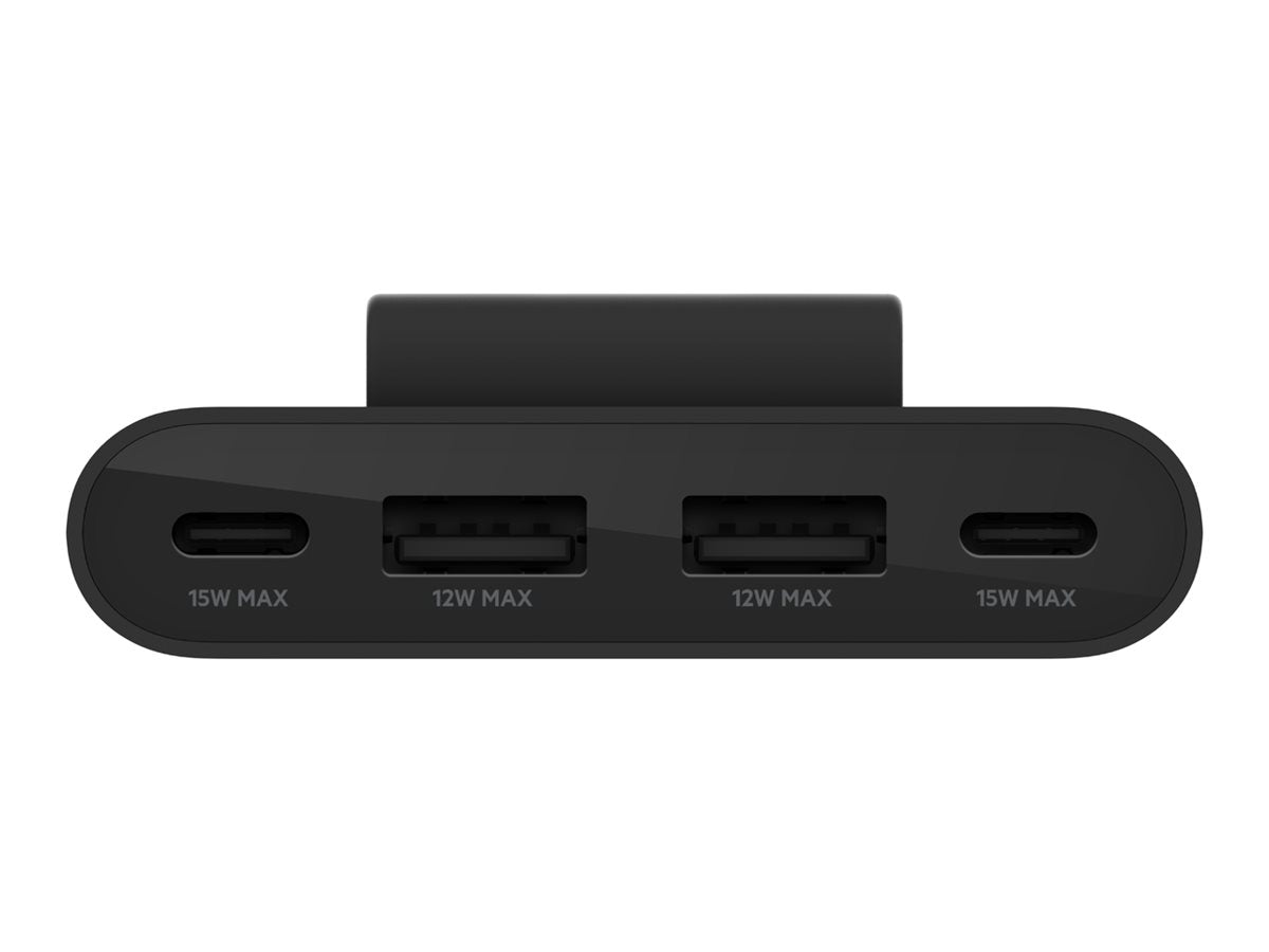 Belkin BoostCharge - Ladesteifen - 4 Ausgabeanschlussstellen (2 x USB, 2 x USB-C)