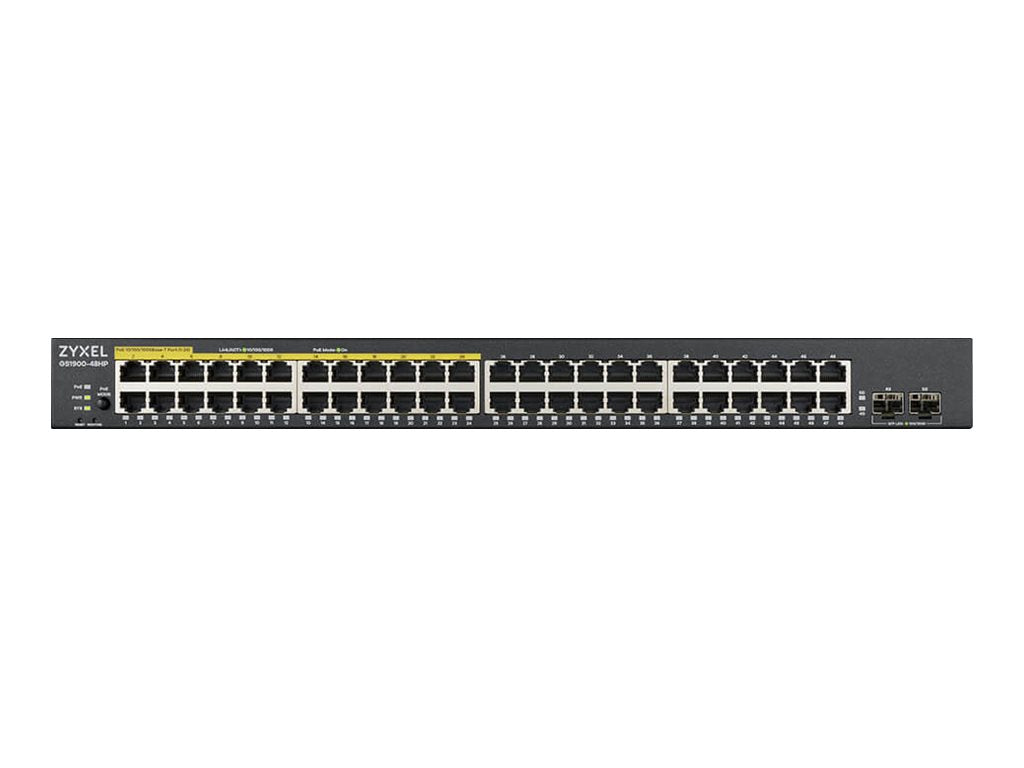 ZyXEL GS1900 Series GS1900-48HPv2 - Switch - Smart - 48 x 10/100/1000 (24 PoE+)