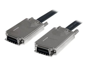 StarTech.com 2m Infiniband SCSI SAS Kabel extern - SFF-8470 auf SFF8470 - Serial Attached SCSI SAS Kabel - Externes SAS-Kabel - TAA-konform - SAS 6Gbit/s - 4-Lane - 4 x InfiniBand (S)