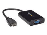 StarTech.com HDMI auf VGA Video Konverter / Wandler mit 2 Kanal Audio - hd zu VGA adapter 1080p - max. Auflösung 1920x1080 - Videoschnittstellen-Converter - HDMI männlich bis HD-15 (VGA)