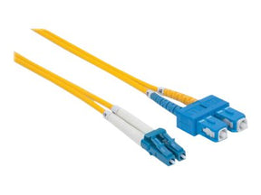 Intellinet Fibre Optic Patch Cable, OS2, LC/SC, 3m, Yellow, Duplex, Single-Mode, 9/125 Âµm, LSZH, Fiber, Lifetime Warranty, Polybag - Patch-Kabel - SC Single-Modus (M)