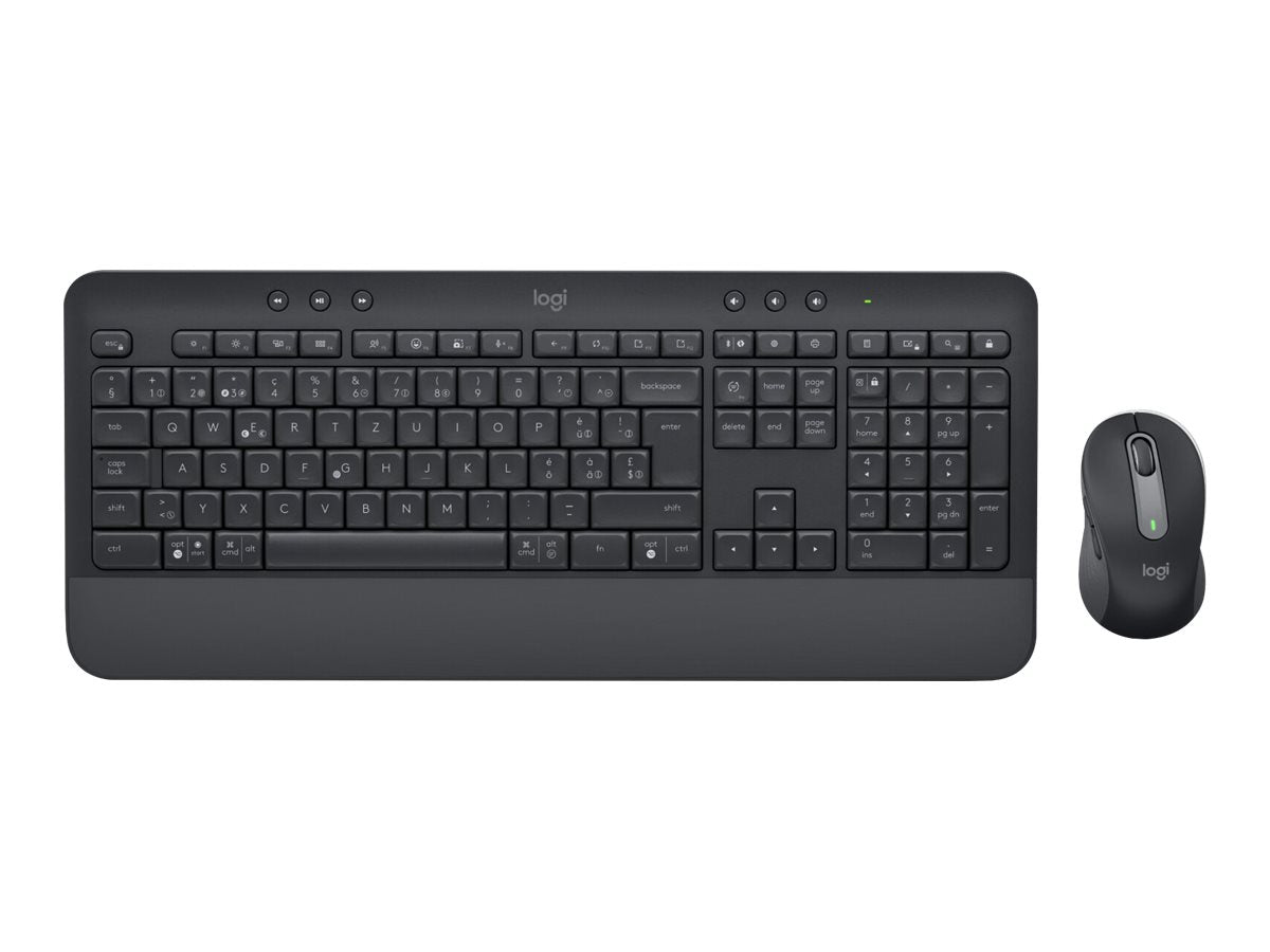 Logitech Signature MK650 Combo for Business - Tastatur-und-Maus-Set - kabellos - Bluetooth LE - QWERTY - Nordisch (Dänisch/Finnisch/Norwegisch/Schwedisch)