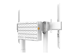 Neomounts FL55-875WH1 - Wagen - für Flachbildschirm - motorisiert - verriegelbar - Stahl - weiß - Bildschirmgröße: 94-254 cm (37"-100")