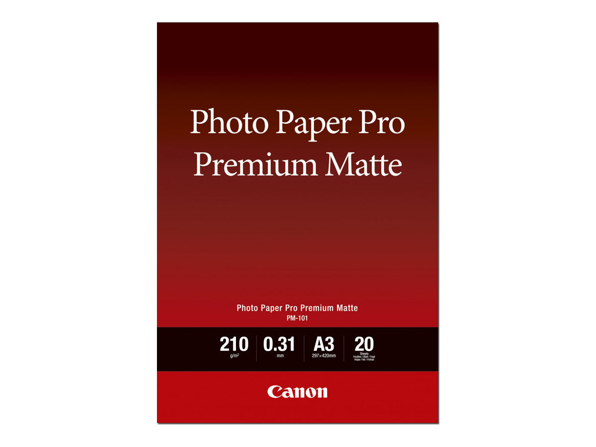 Canon Pro Premium PM-101 - Glatt matt - 310 Mikron - Super A3/B (330 x 483 mm)