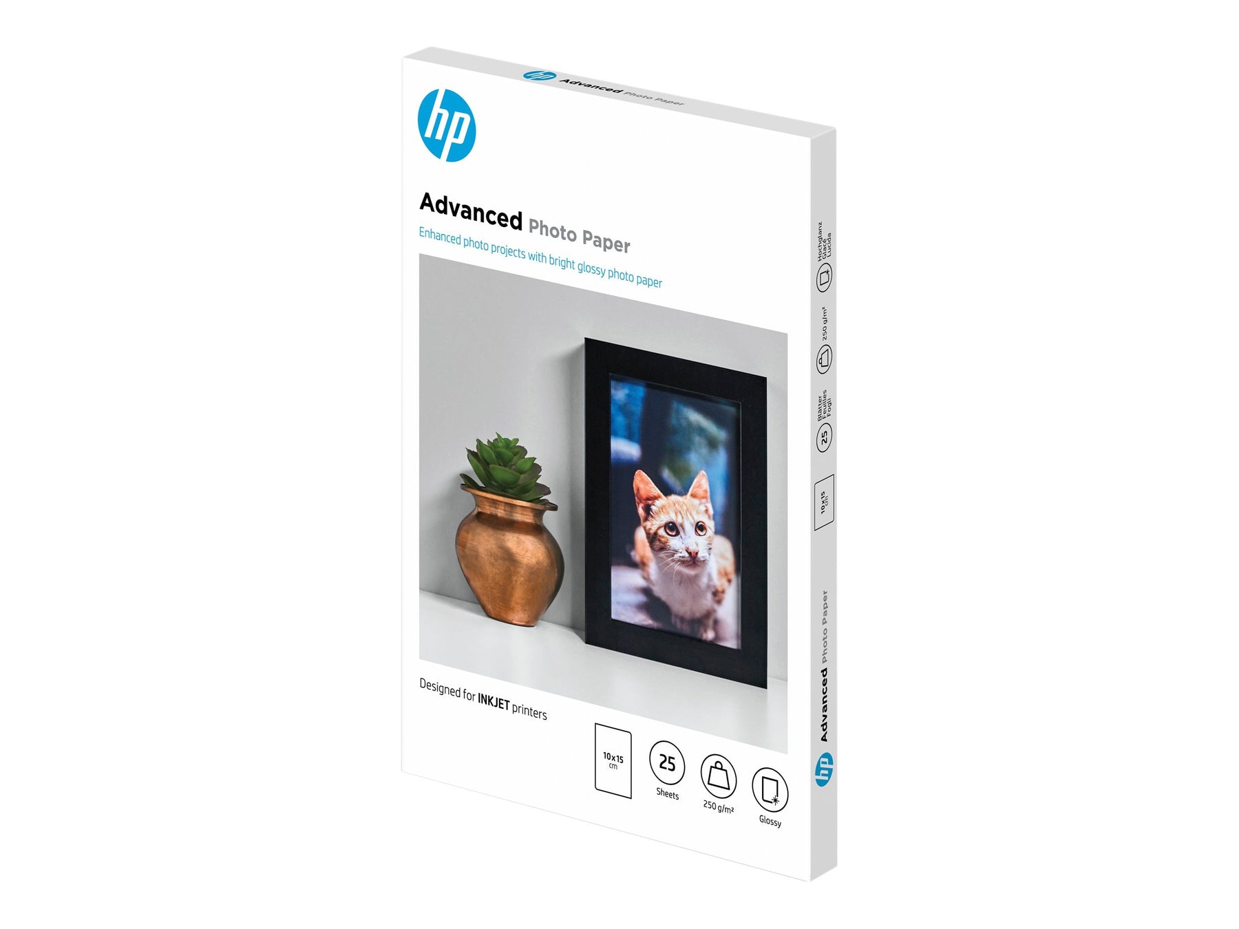 HP Advanced Glossy Photo Paper - Glänzend - 100 x 150 mm