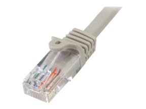 StarTech.com 0,5m Cat5e Ethernet Netzwerkkabel Snagless mit RJ45 - Cat 5e UTP Kabel - Grau - Patch-Kabel - RJ-45 (M)